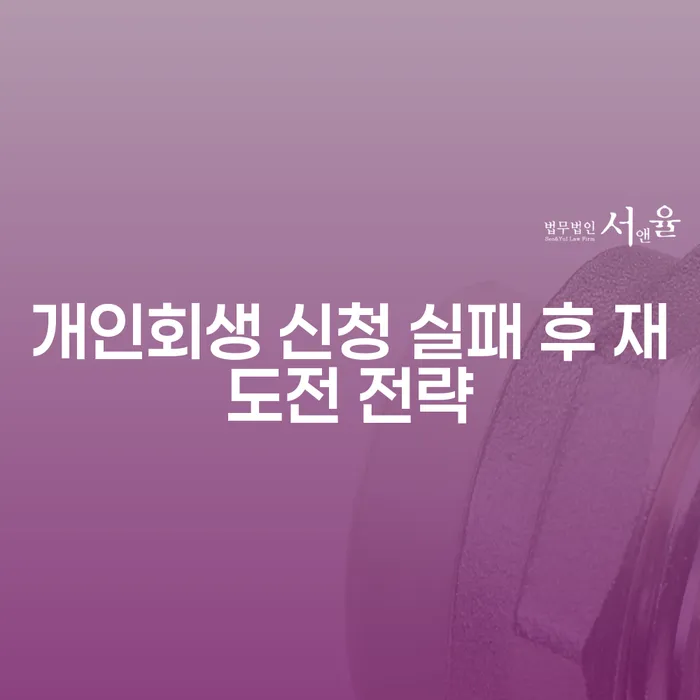 개인회생 신청 실패 후 재도전, 성공하려면 어떻게 해야 할까요?